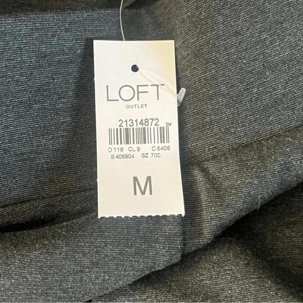 LOFT Outlet Leggings Very Slim Hip & Thighs Women M Gray Elastic Waist 33x26 NWT - Picture 3 of 8